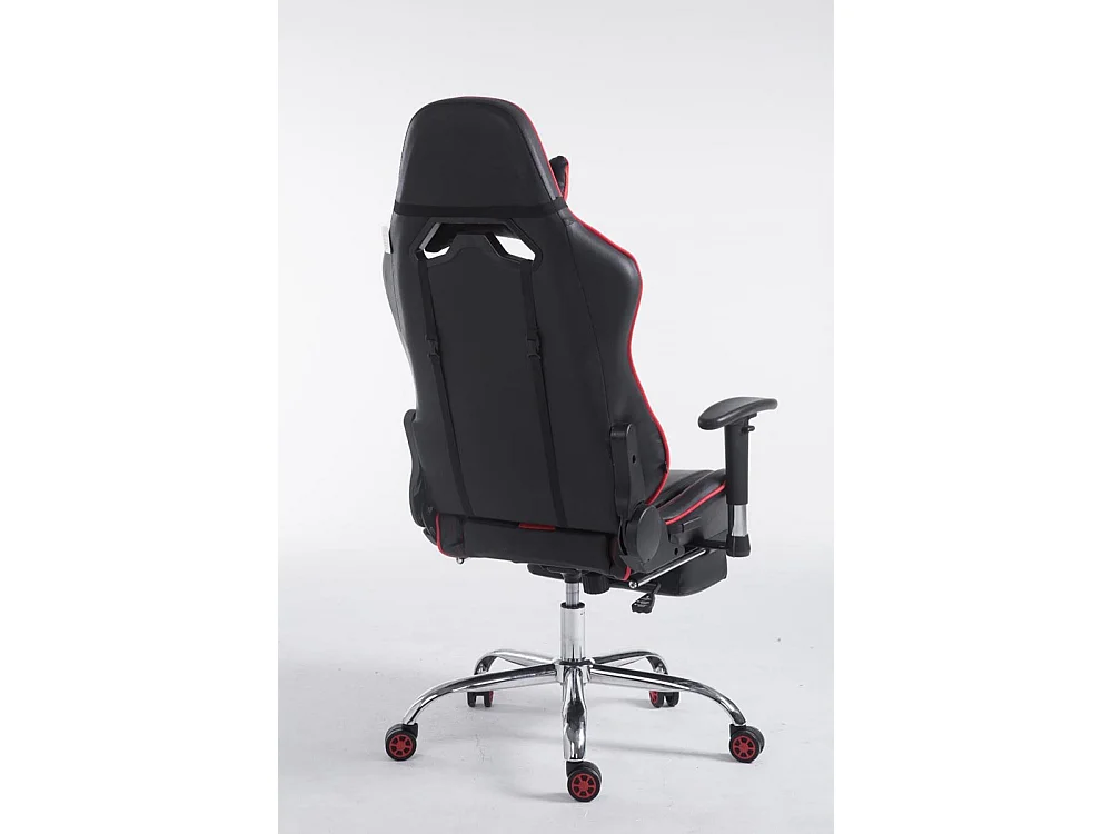 Chaise de bureau - Similicuir - Noir / Rouge - Limit