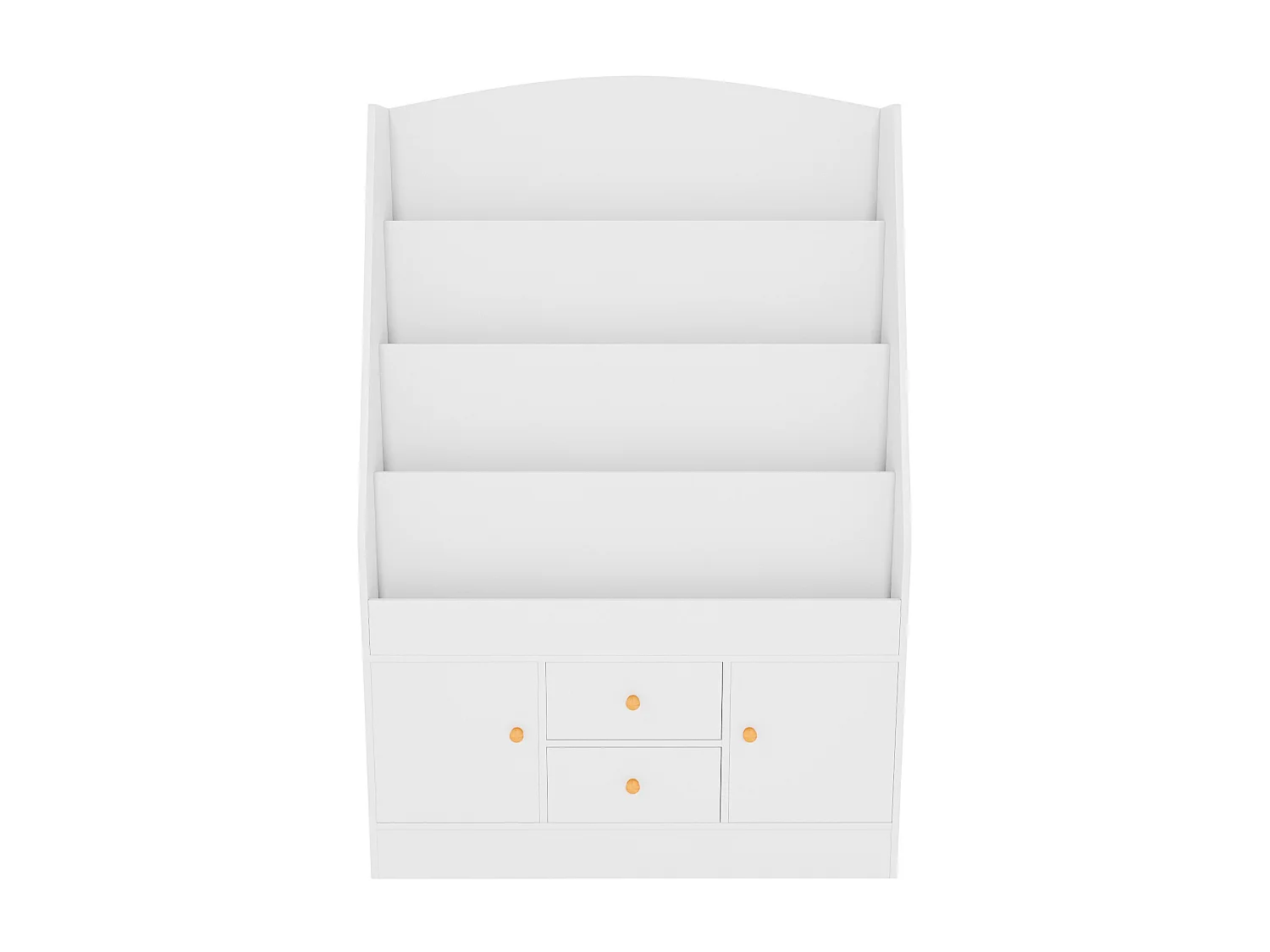 Étagère à livres - Bois - 80 x 30 x 123cm - Blanc - Luray