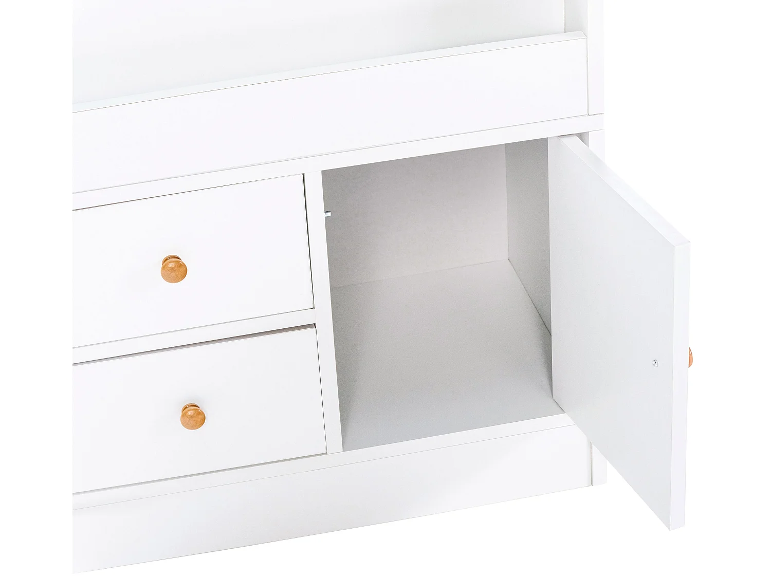 Étagère à livres - Bois - 80 x 30 x 123cm - Blanc - Luray