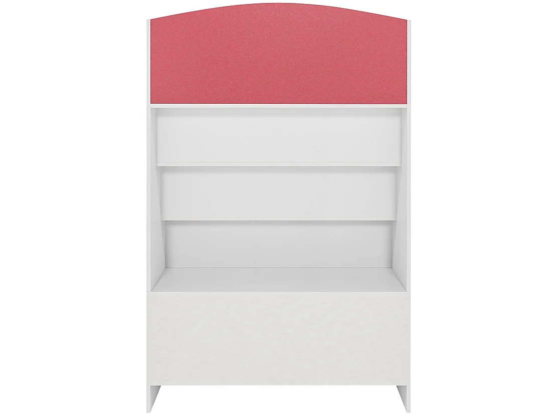 Étagère à livres - Bois - 80 x 30 x 123cm - Blanc - Luray