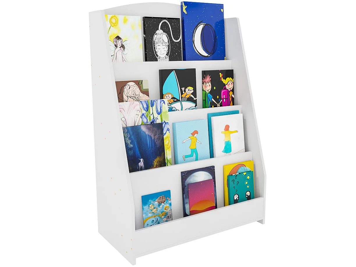 Bücherregal - Holz - 60 cm - weiß - Melfa