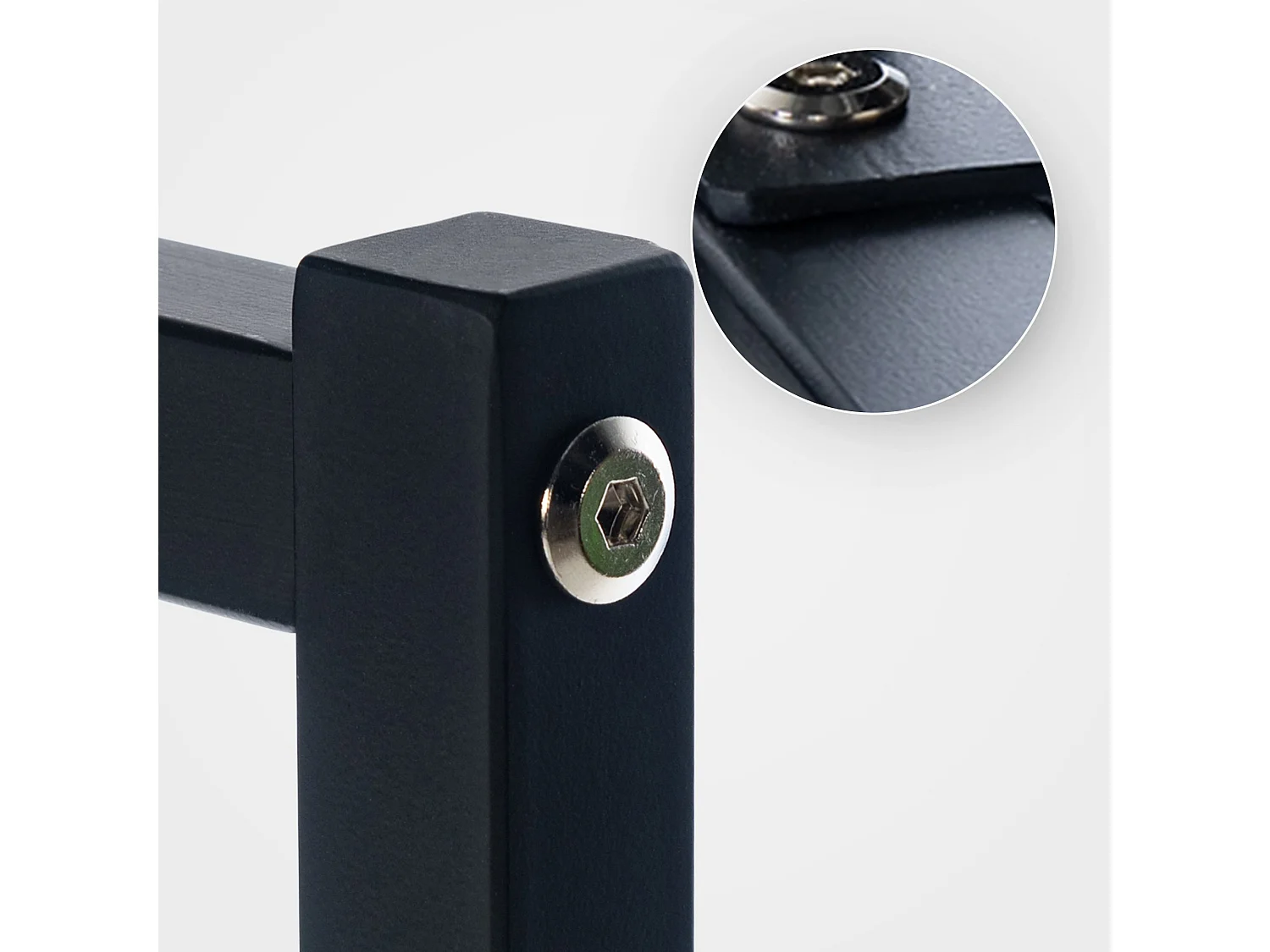 Kledingrek - Metaal - 150x38x120 - zwart - Melva