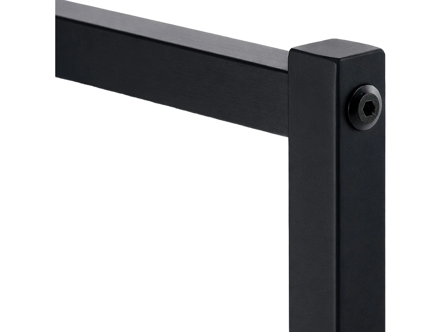 Portant à vêtement - Métal - 150x38x120 - Noir - Melva