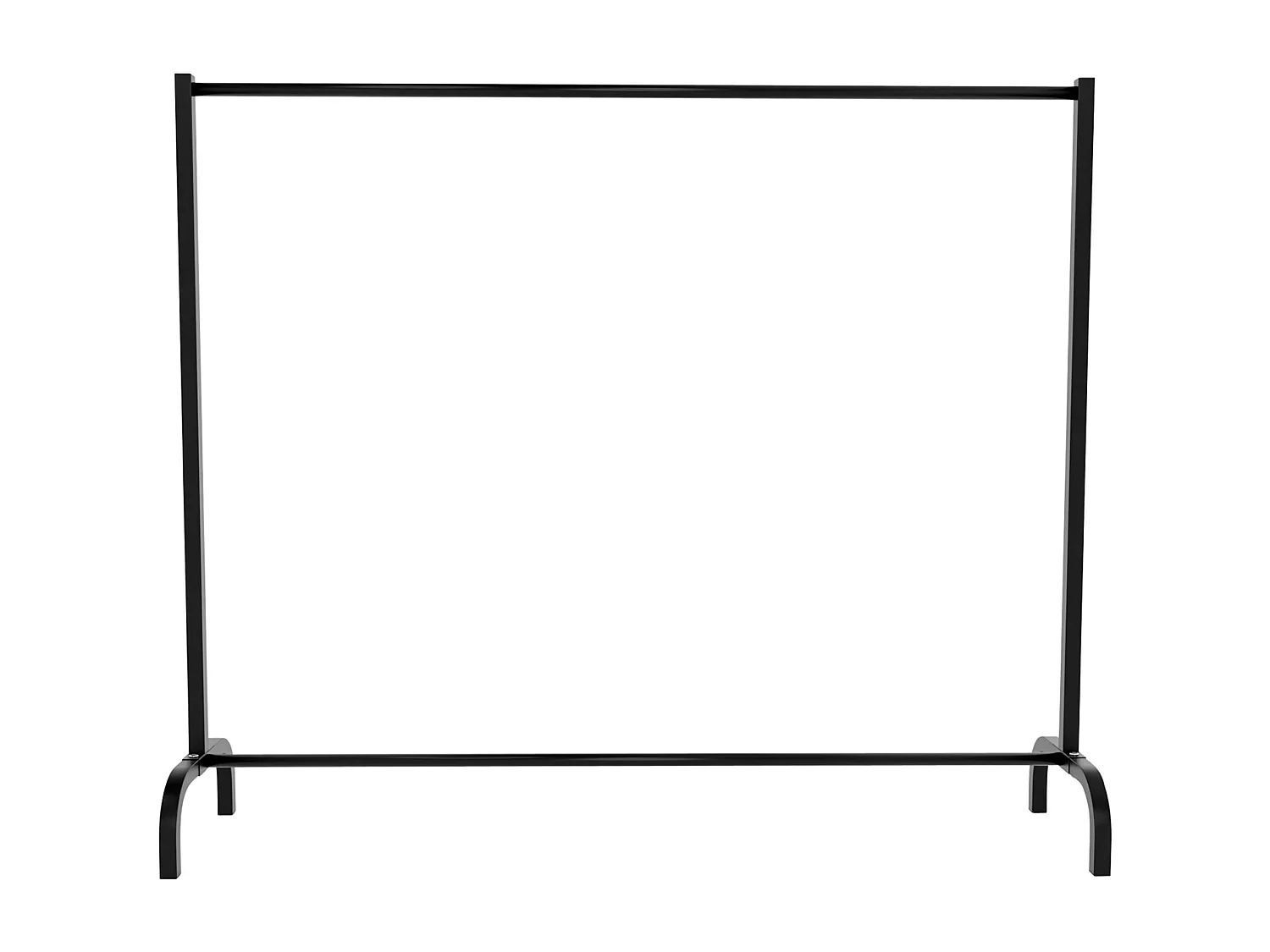 Kledingrek - Metaal - 150x38x120 cm - zwart - Lara