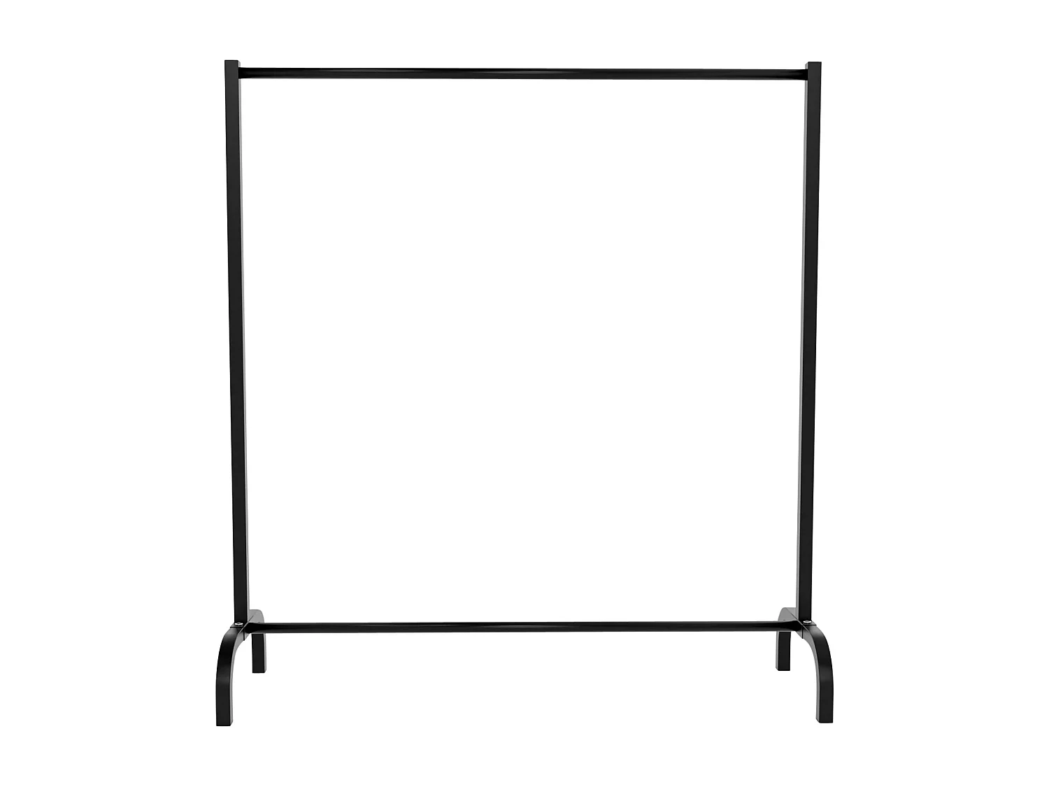 Portant à vêtement - Métal - 120x38x120 cm - Noir - Lara