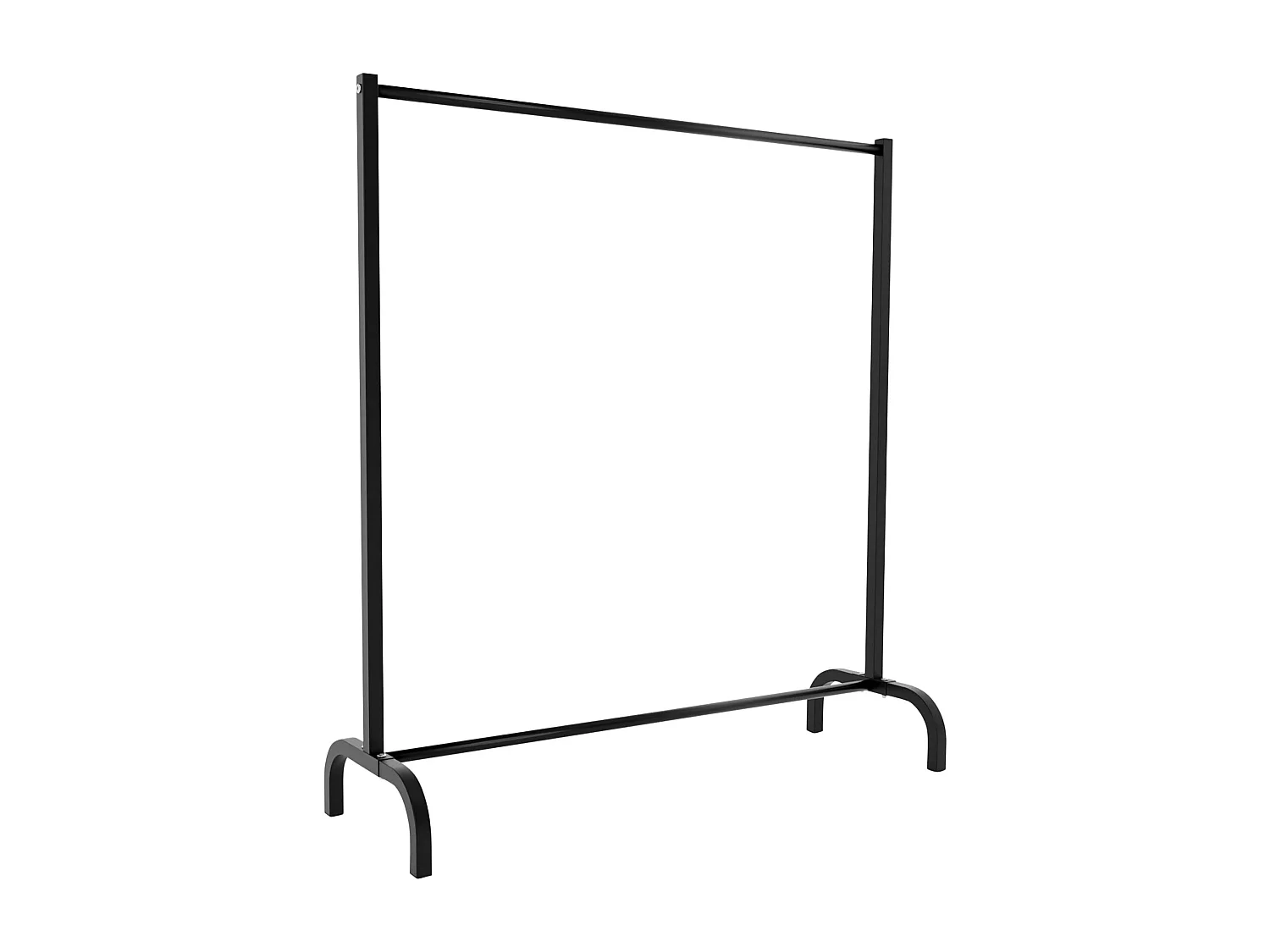 Kledingrek - Metaal - 120x38x120 cm - zwart - Lara