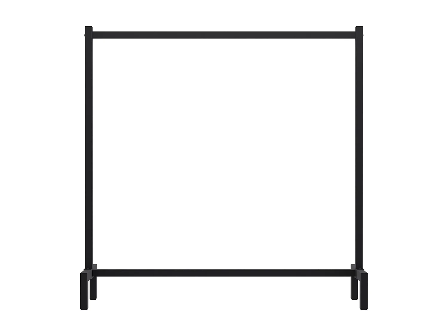 Kledingrek - Metaal - 120x38x120 - zwart - Melva