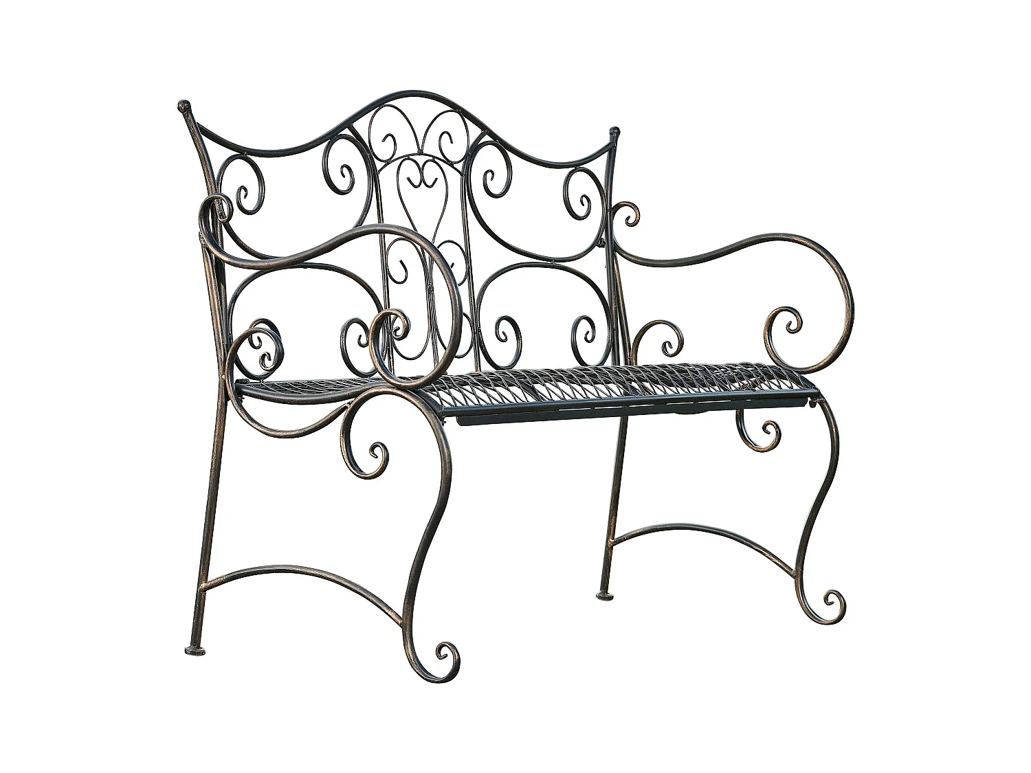 Gartenbank - Metall - bronze - Tara