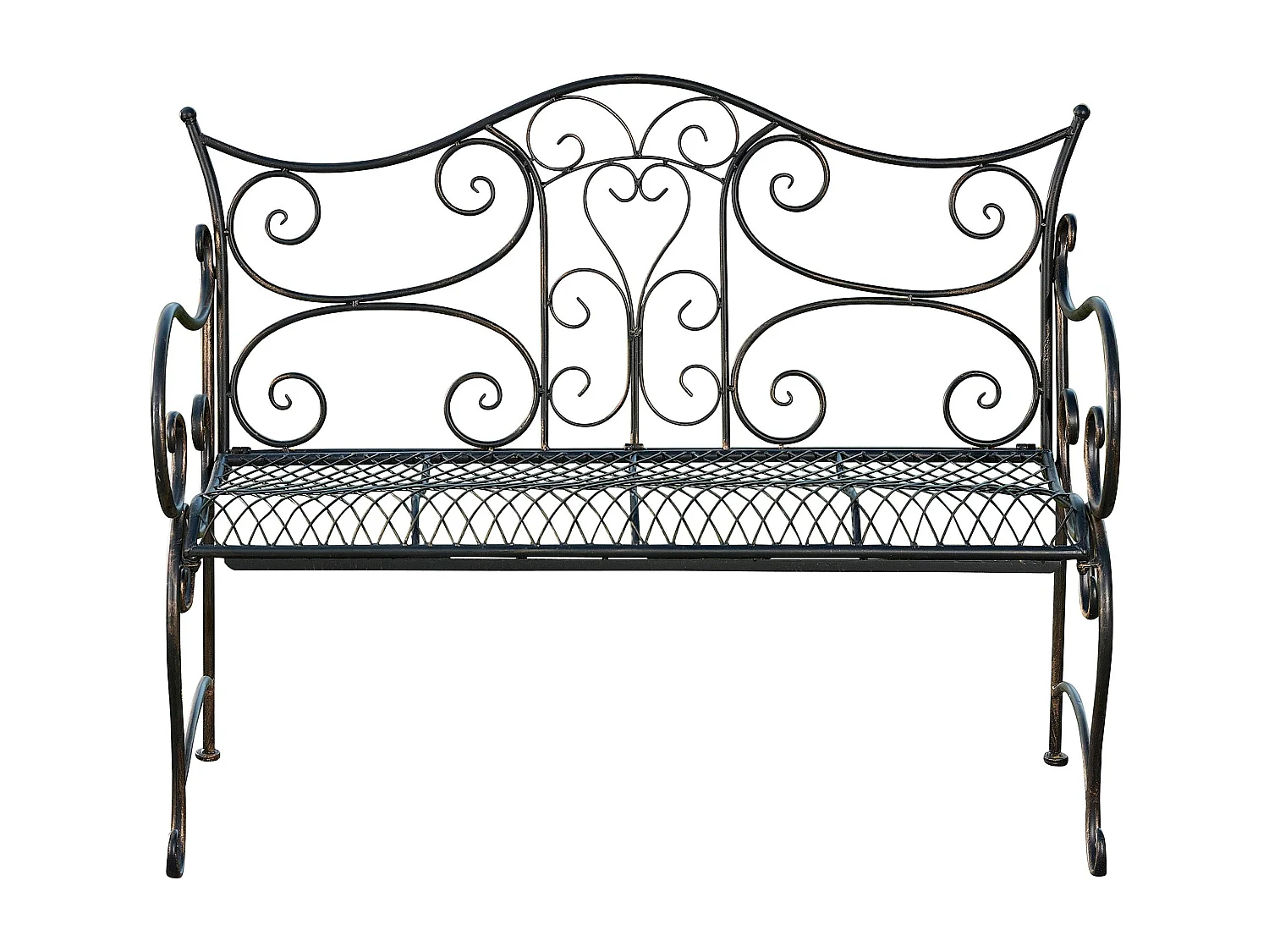 Banc de jardin - Métal - Bronze - Tara