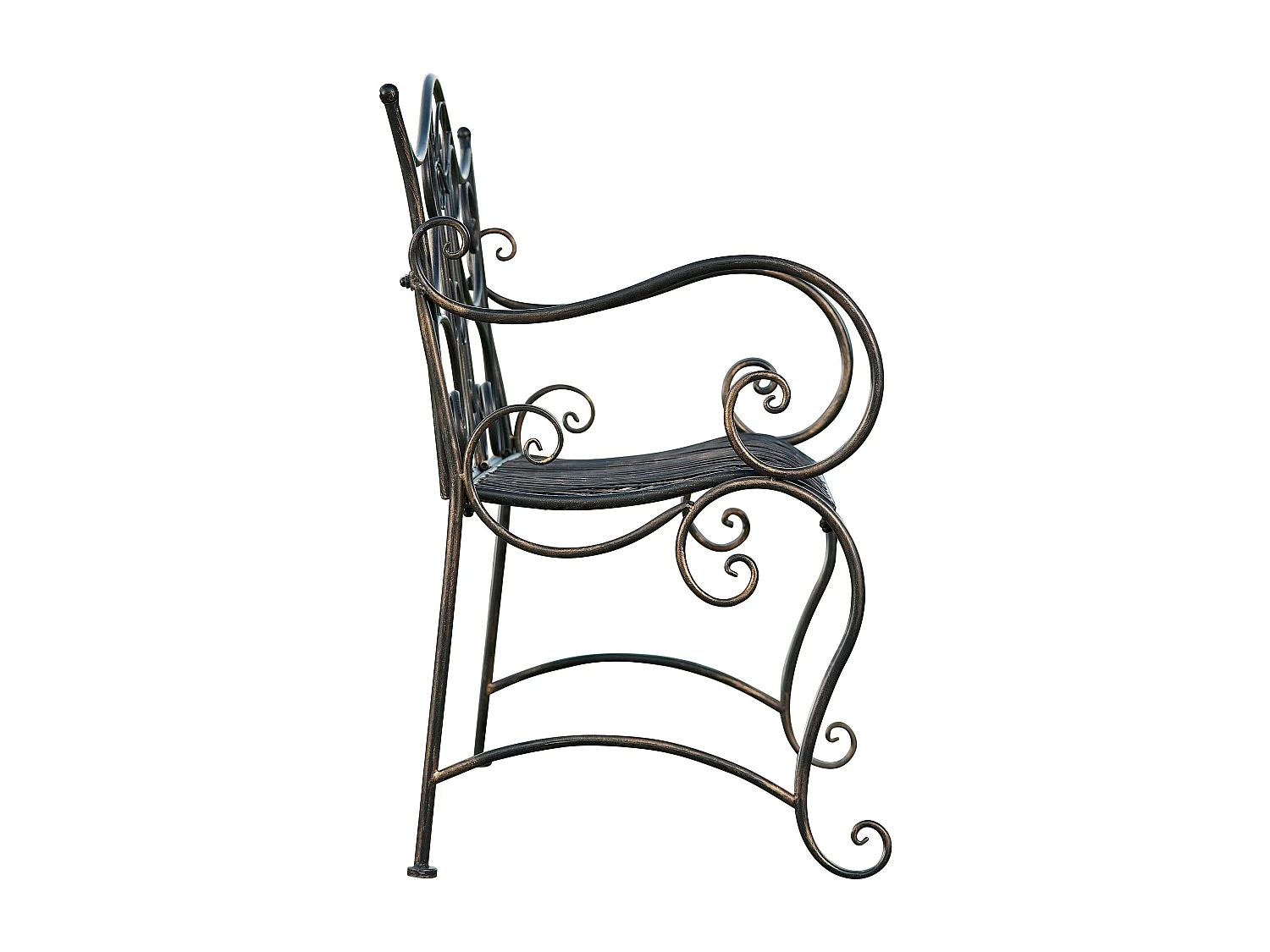 Banc de jardin - Métal - Bronze - Tara