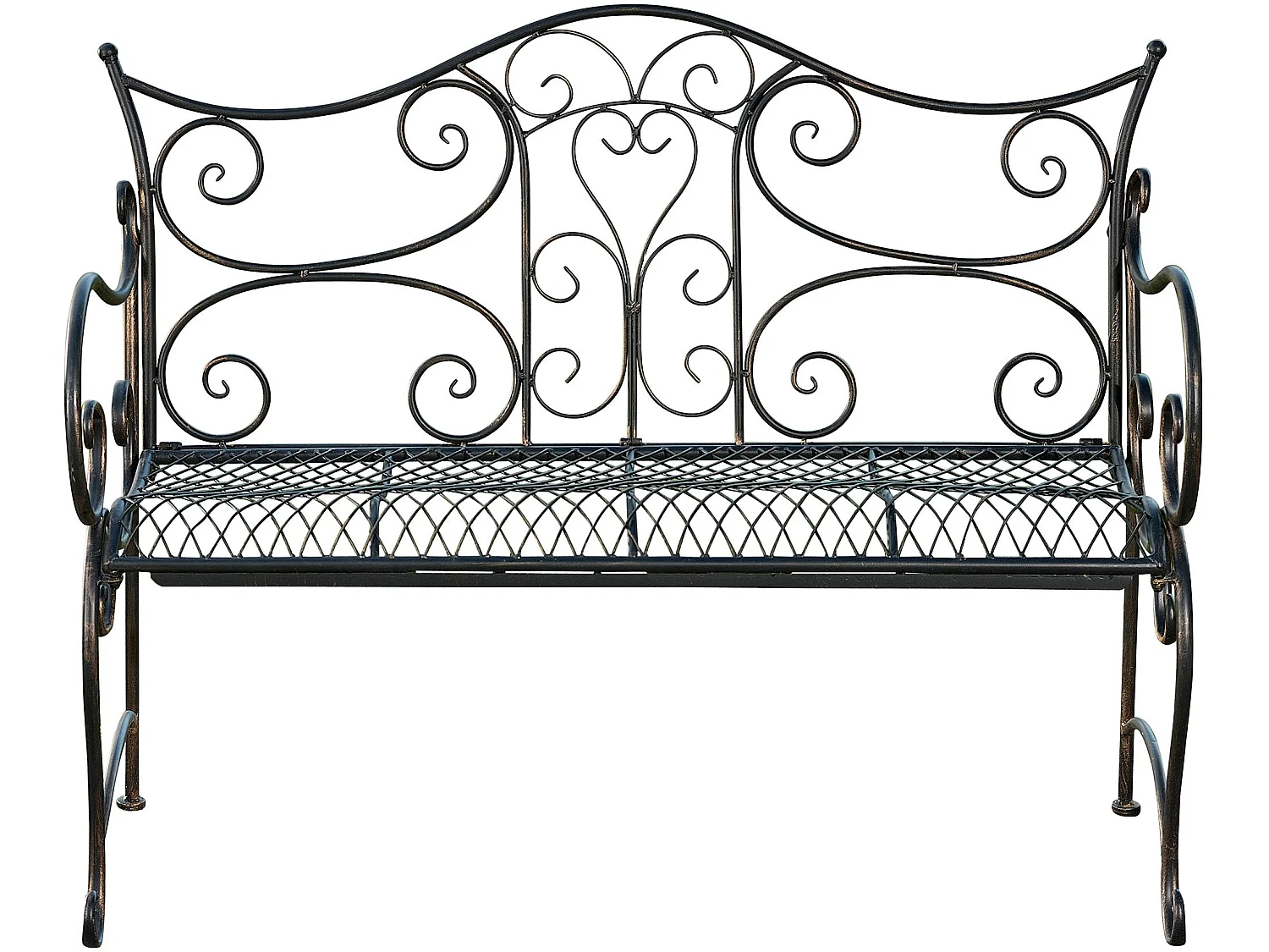 Banc de jardin - Métal & Acier inoxydable - Bronze - Tara