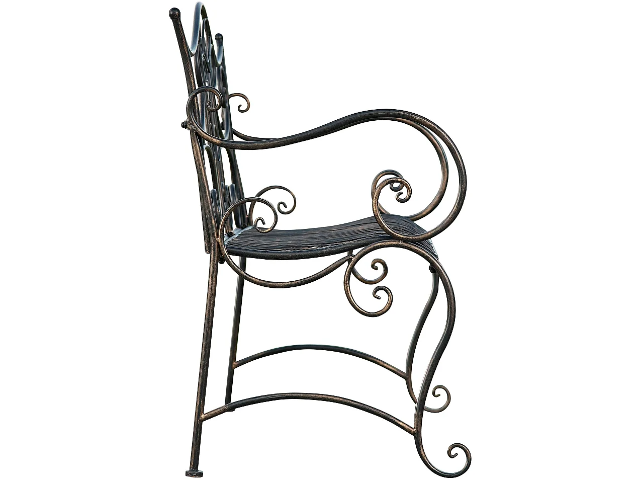 Banc de jardin - Métal & Acier inoxydable - Bronze - Tara