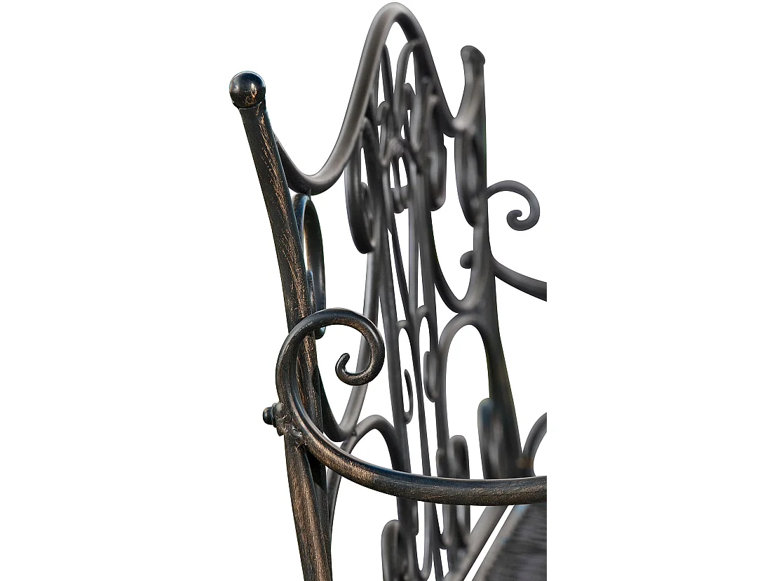 Banc de jardin - Métal & Acier inoxydable - Bronze - Tara