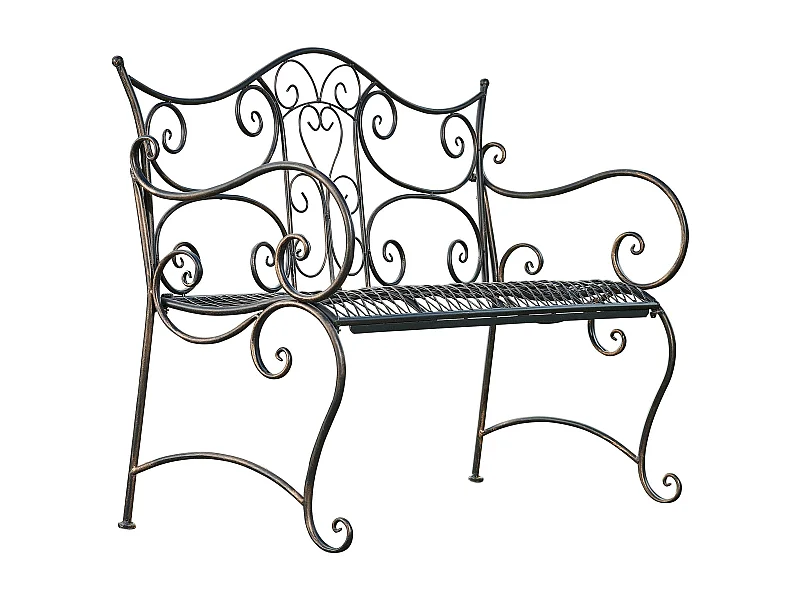 Banc de jardin - Métal - Bronze - Tara