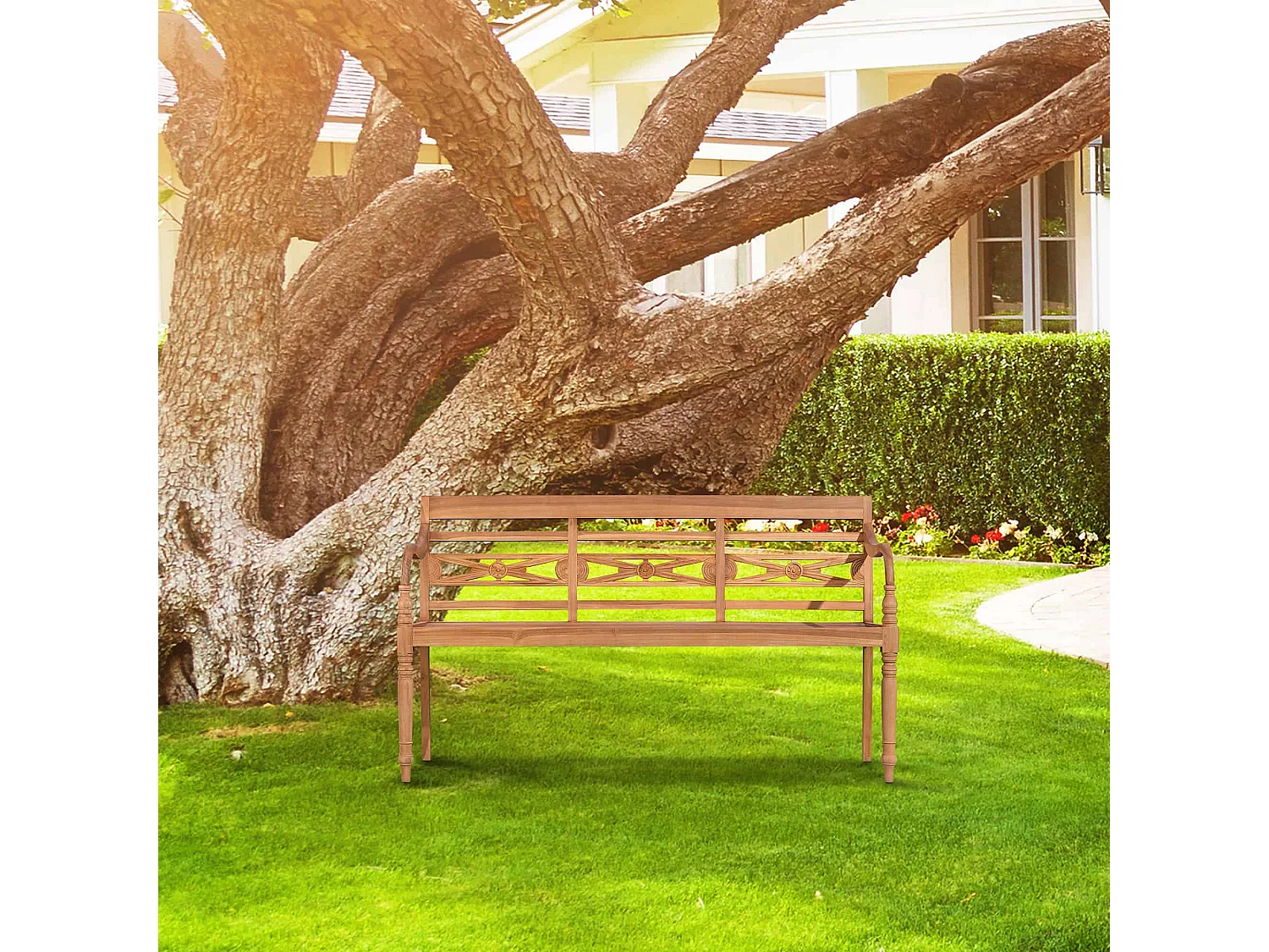 Banco de jardín - Madera - Teca - Maryland V2