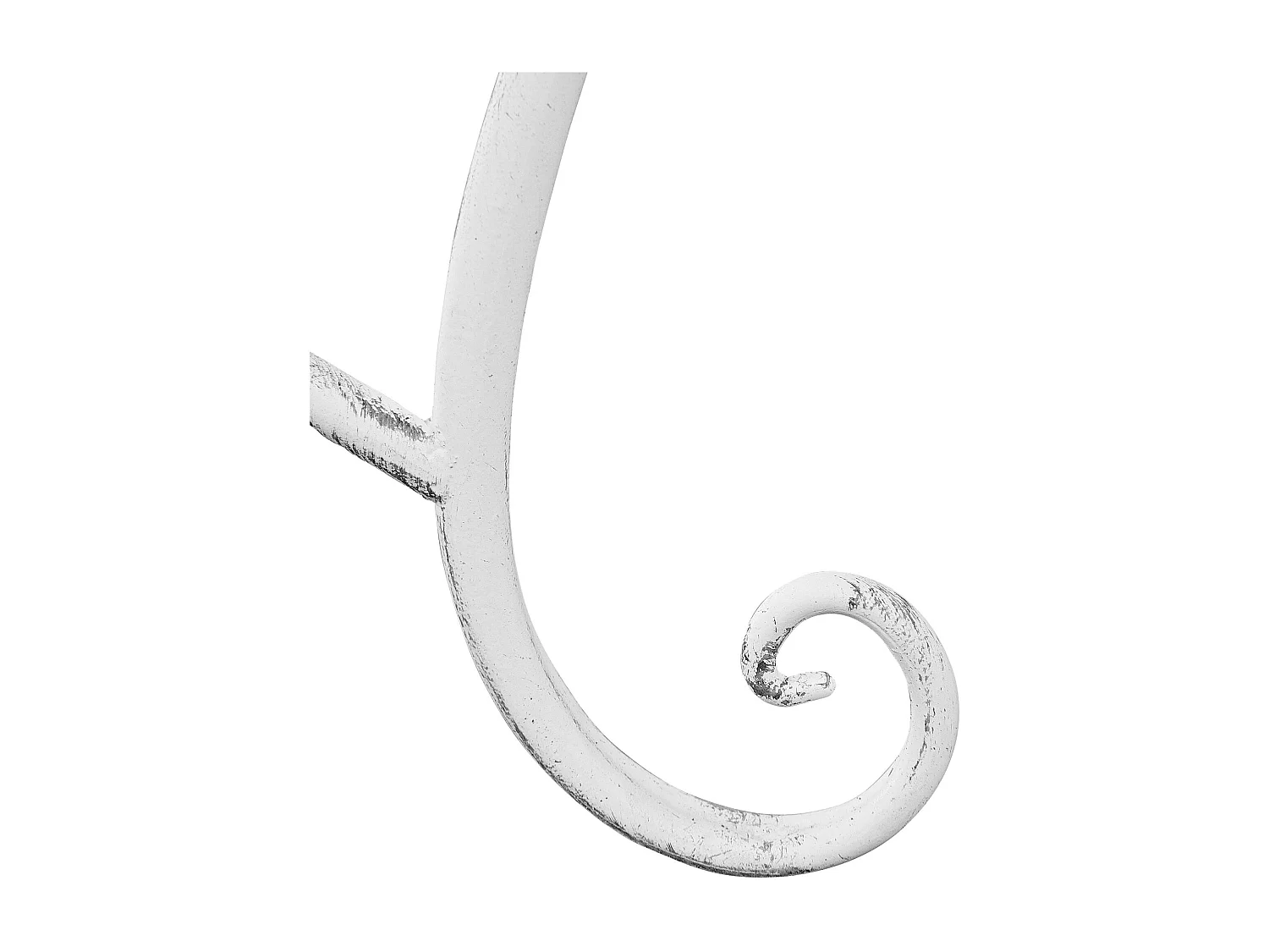 Banc de jardin - Métal & Acier inoxydable - Blanc antique - Tara