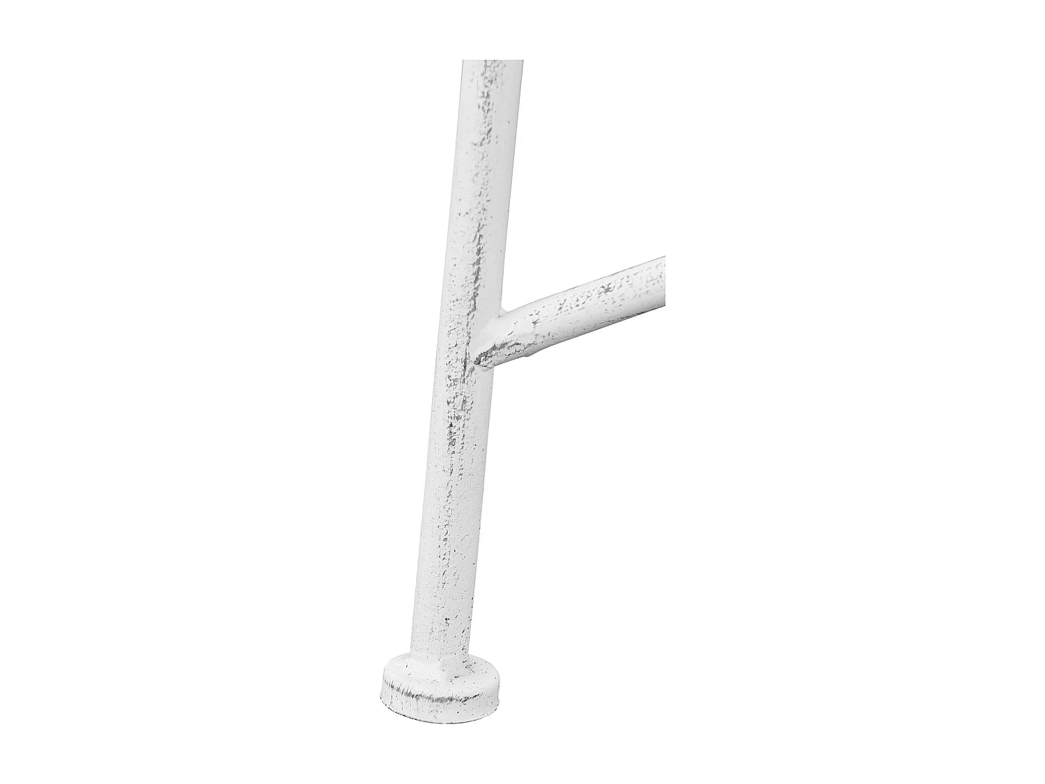 Banc de jardin - Métal & Acier inoxydable - Blanc antique - Tara