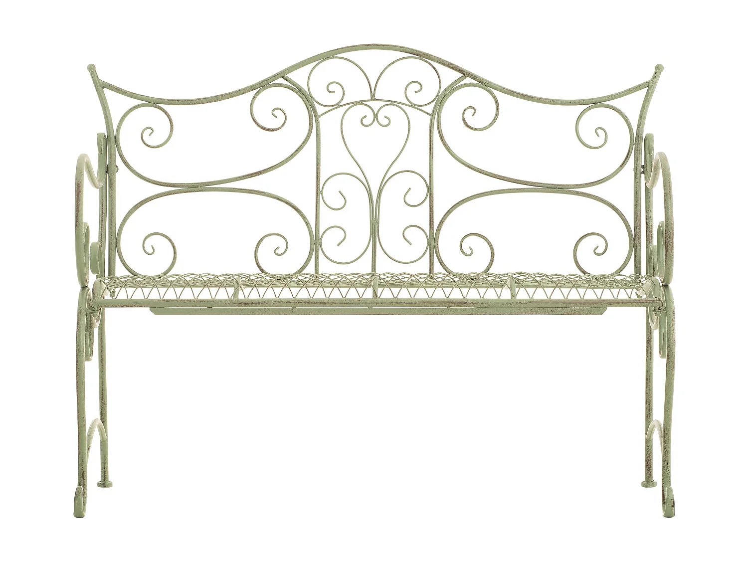 Banc de jardin - Métal - Vert antique - Tara