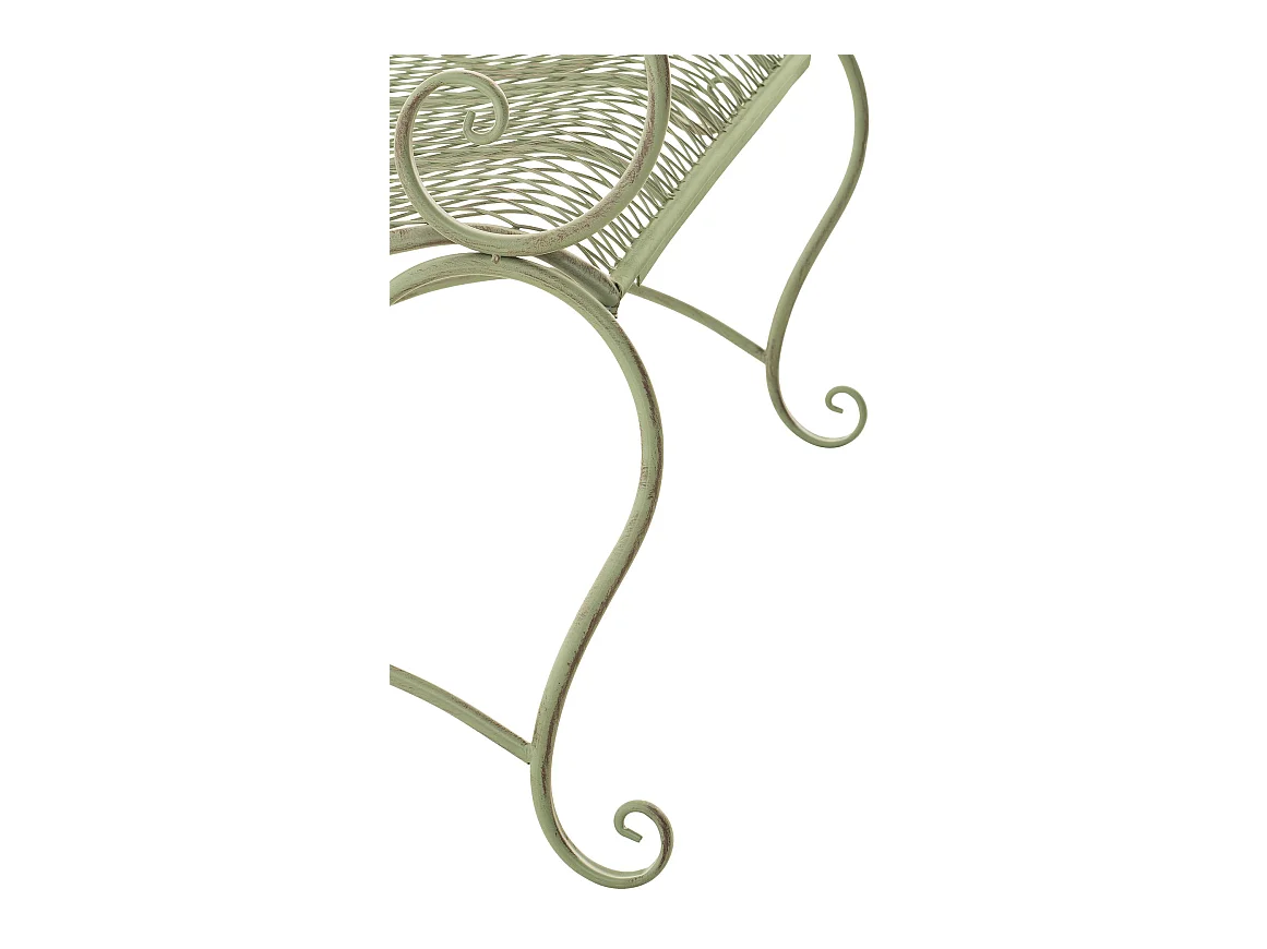 Banc de jardin - Métal - Vert antique - Tara