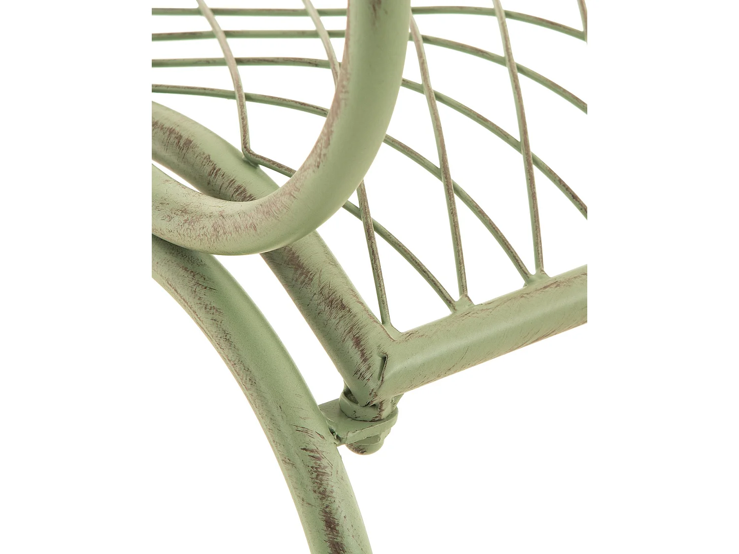 Banc de jardin - Métal & Acier inoxydable - Vert antique - Tara