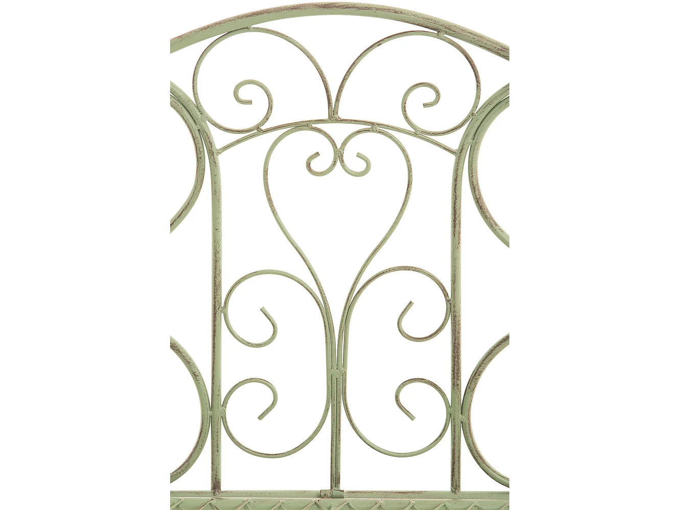 Banc de jardin - Métal & Acier inoxydable - Vert antique - Tara