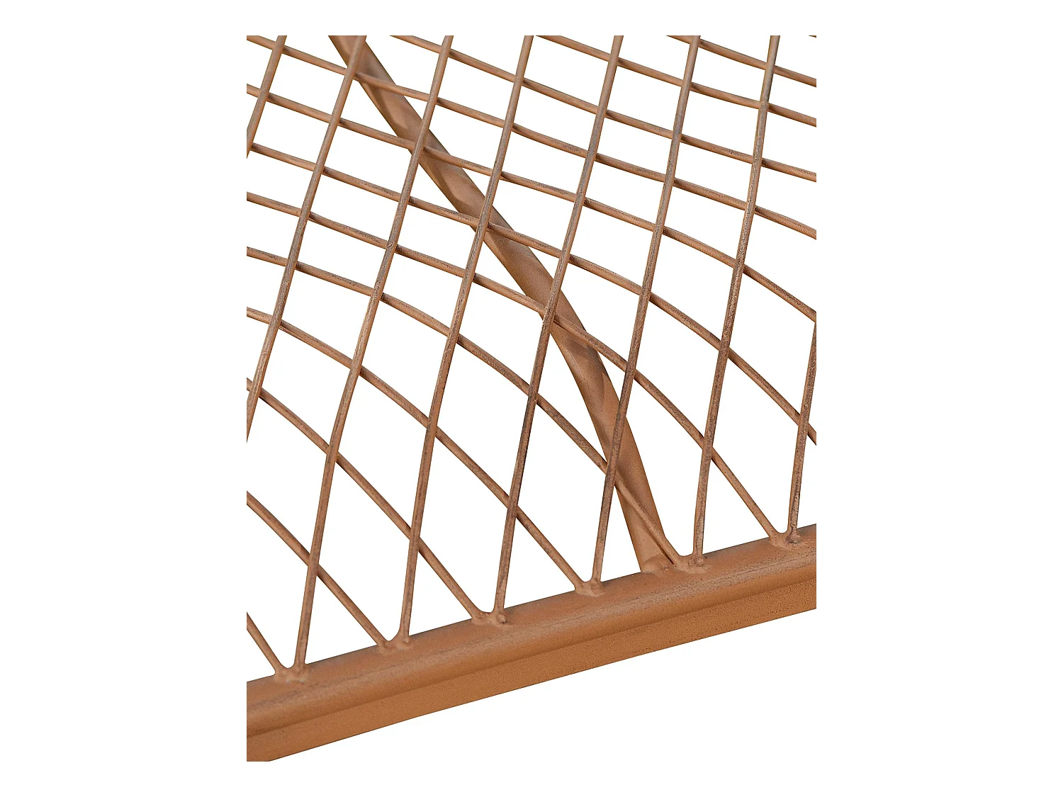 Gartenbank - Metall - antik braun - Tara