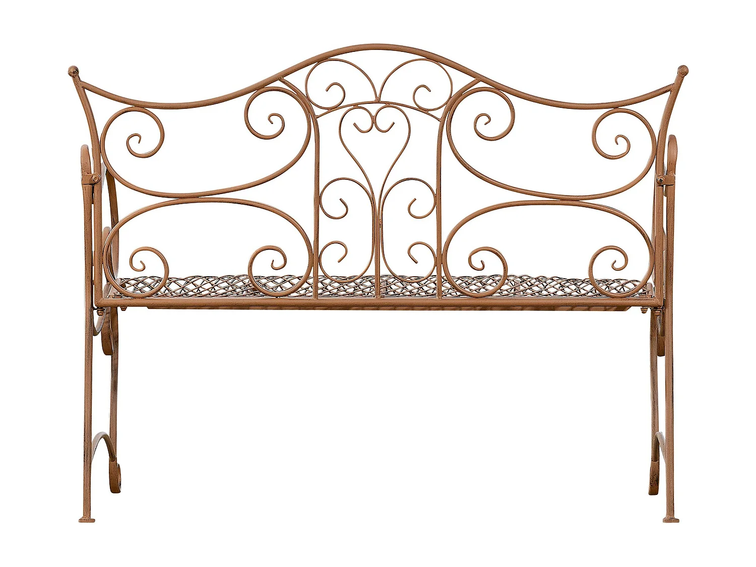 Banc de jardin - Métal - Marron antique - Tara