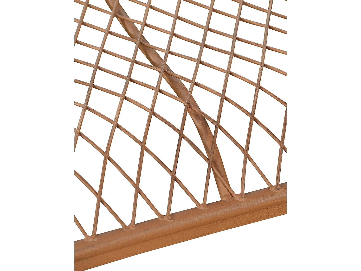 Banc de jardin - Métal & Acier inoxydable - Marron antique - Tara