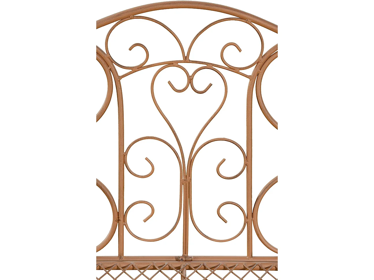 Banc de jardin - Métal & Acier inoxydable - Marron antique - Tara