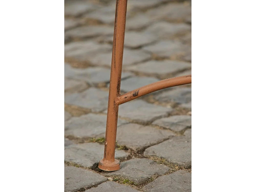Banc de jardin - Métal & Acier inoxydable - Marron antique - Tara