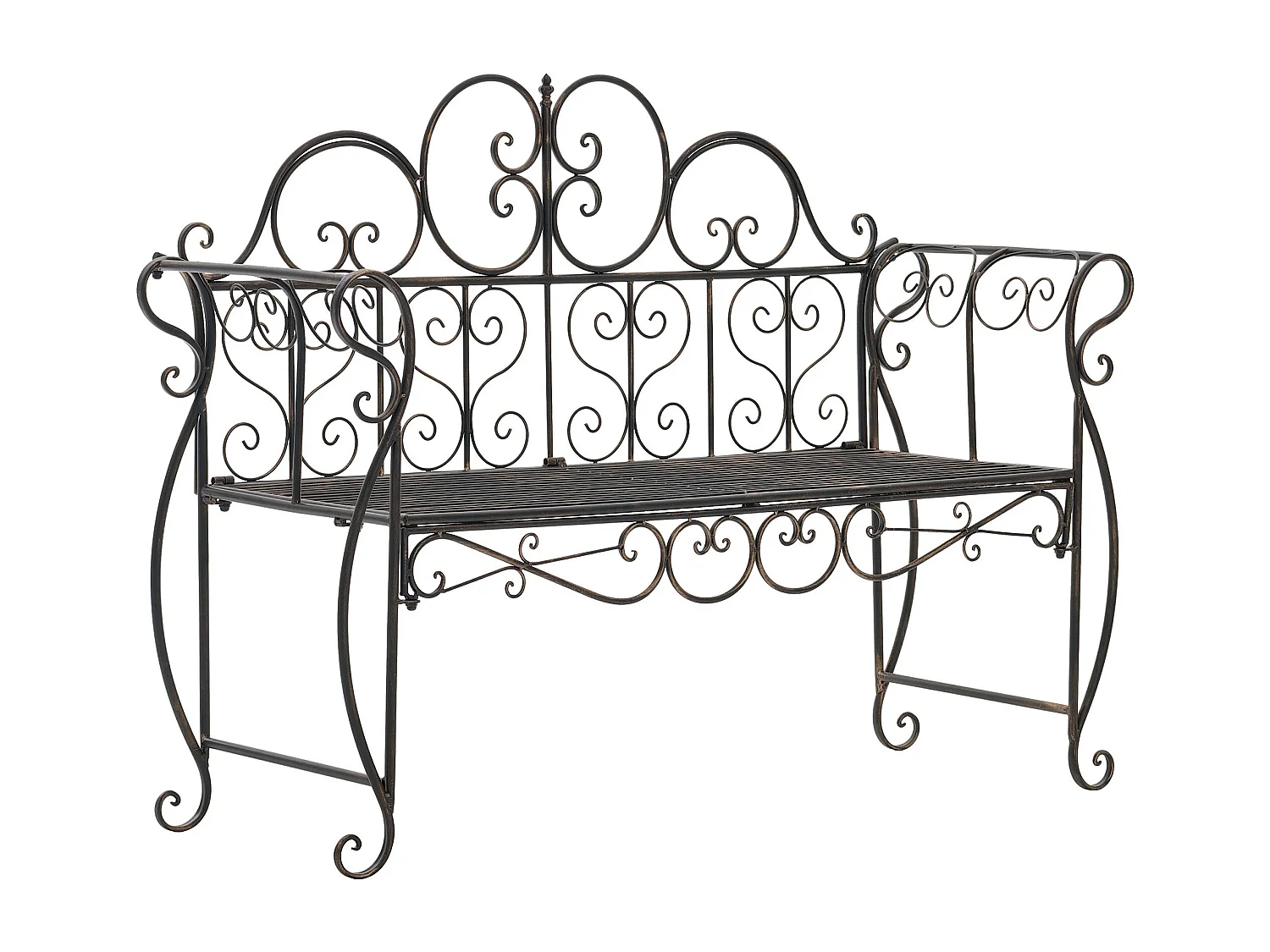 Banc de jardin - Métal - Bronze - Minna