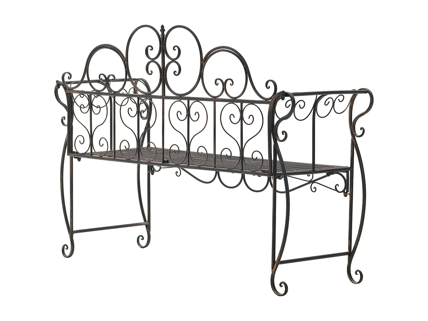 Banc de jardin - Métal - Bronze - Minna