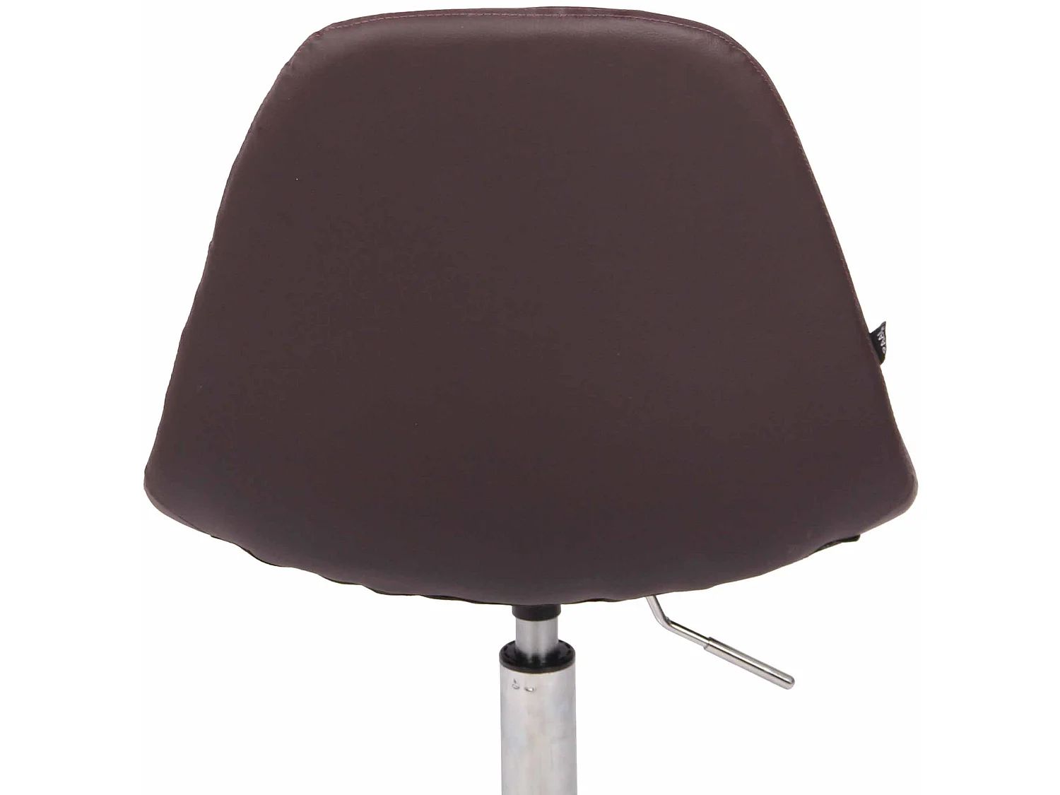 Chaise de bureau - Similicuir & Métal chromé - Marron - Reims