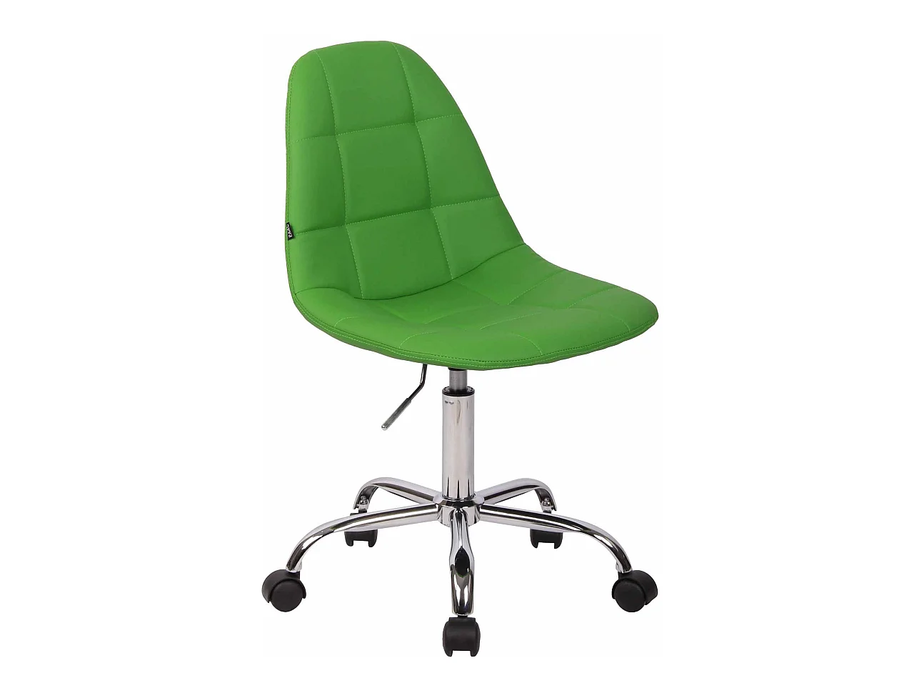 Chaise de bureau - Similicuir & Métal chromé - Vert - Reims
