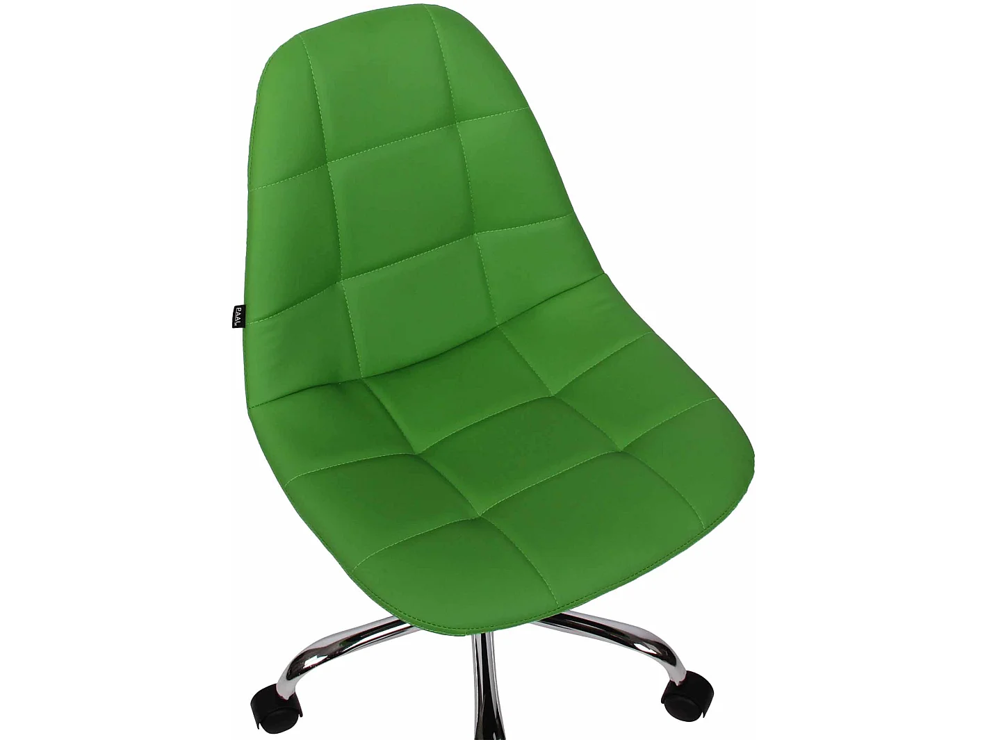 Chaise de bureau - Similicuir & Métal chromé - Vert - Reims