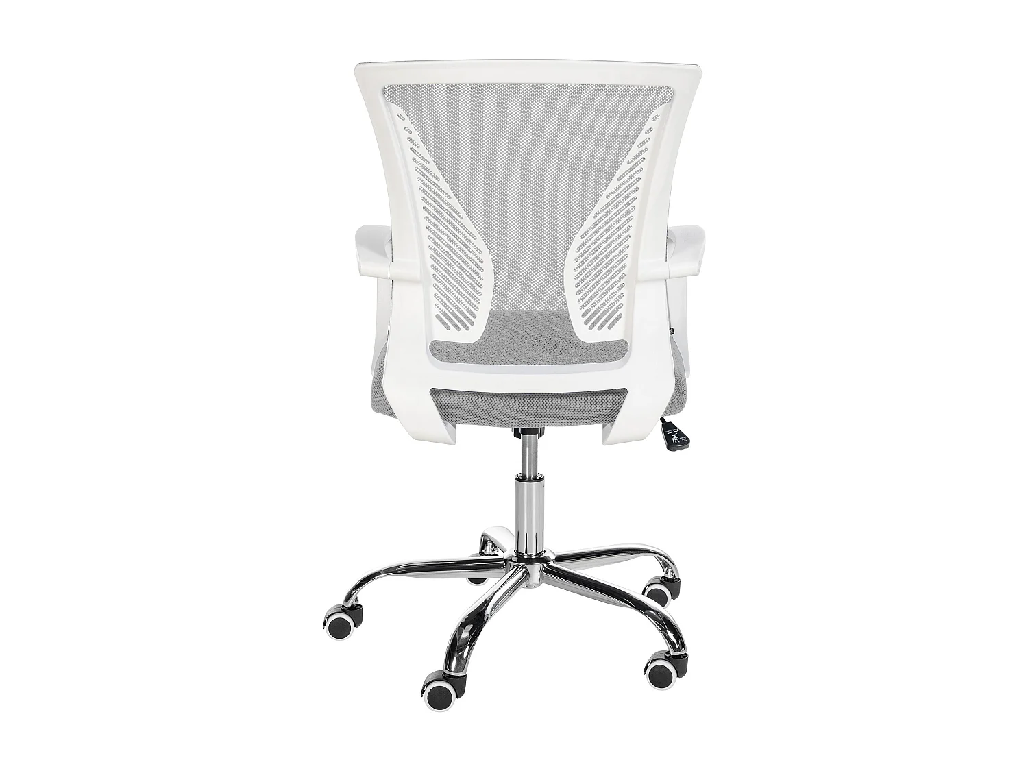 Chaise de bureau - Microfibre & Chrome - Gris clair - Tracy