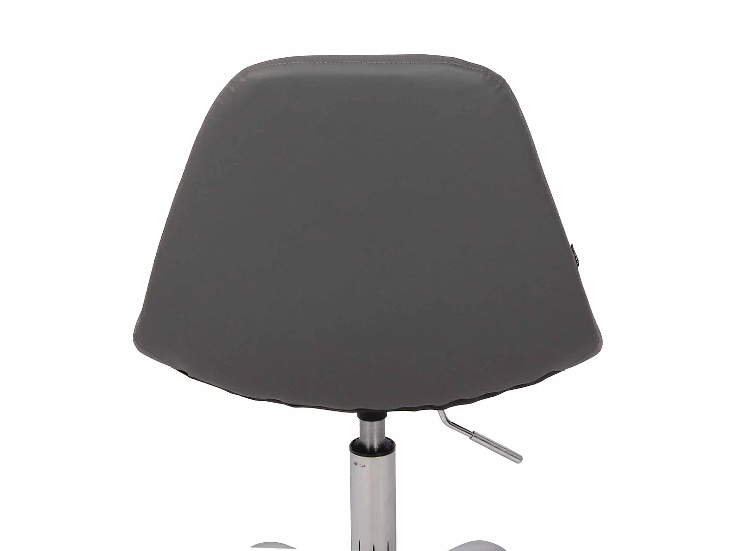 Chaise de bureau - Similicuir & Métal chromé - Gris - Reims