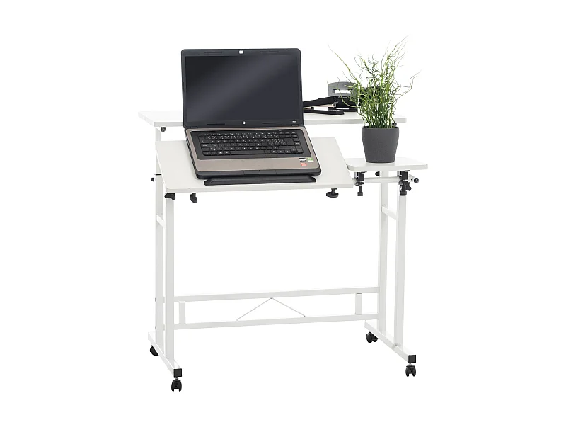 table de bureau - Bois & Métal - Blanc - Telford