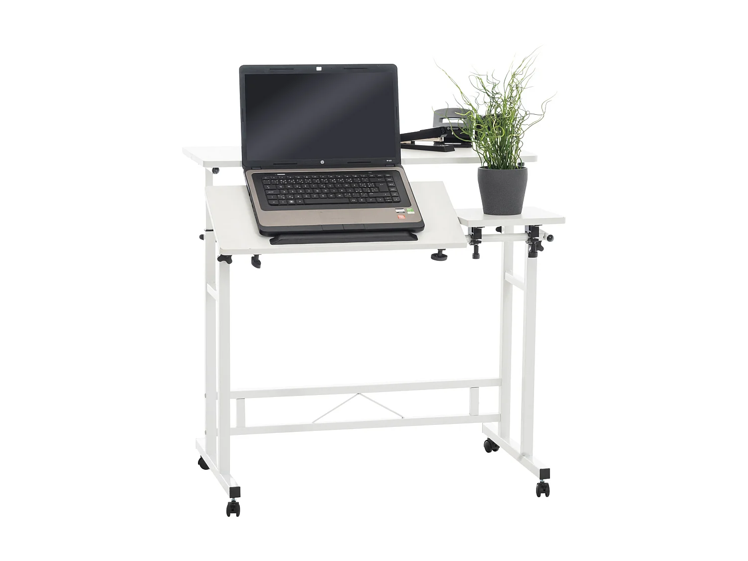 table de bureau - Bois & Métal - Blanc - Telford