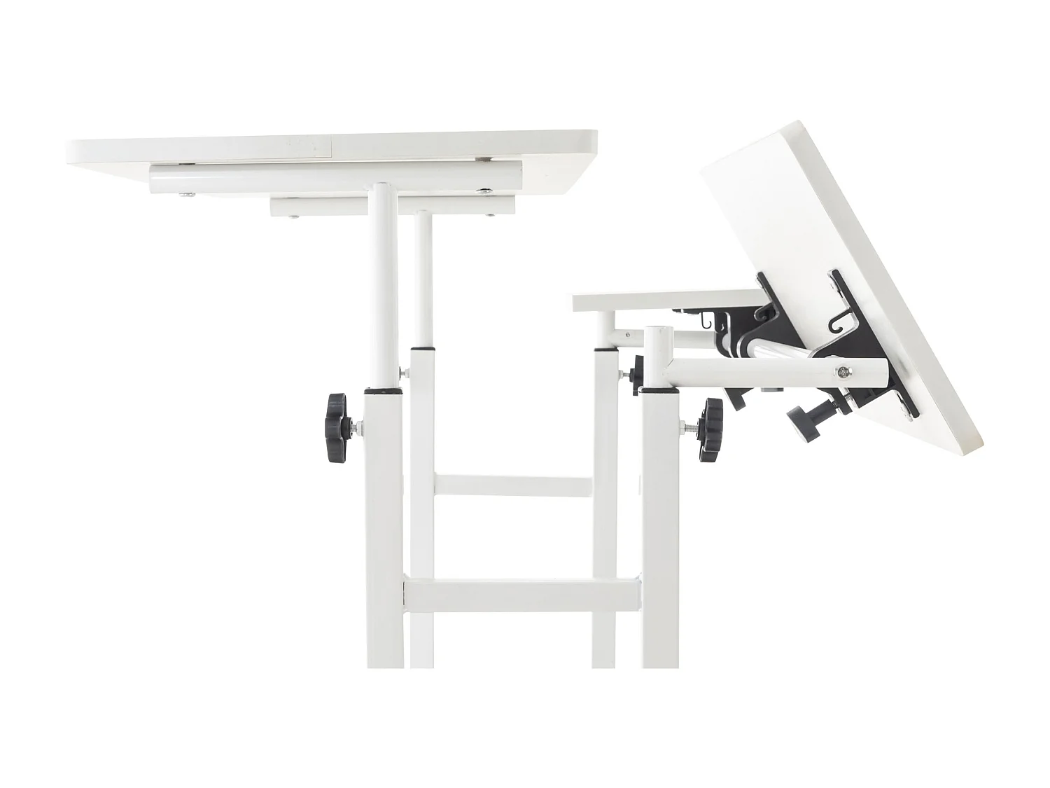 table de bureau - Bois & Métal - Blanc - Telford