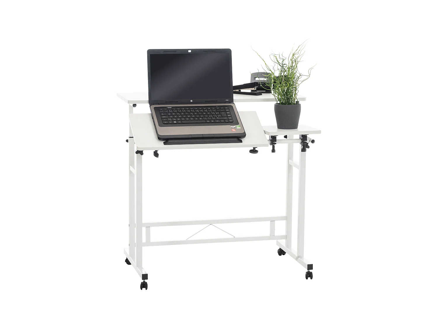 bureautafel - Hout & Metaal - wit - Telford