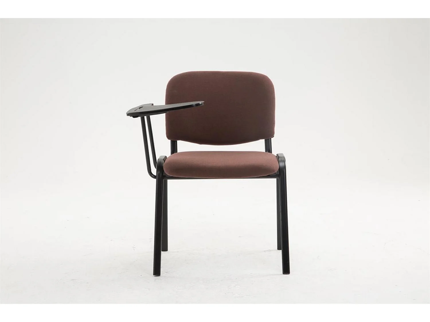 Chaise de conférence - Tissu & Blanc - Marron - Ken