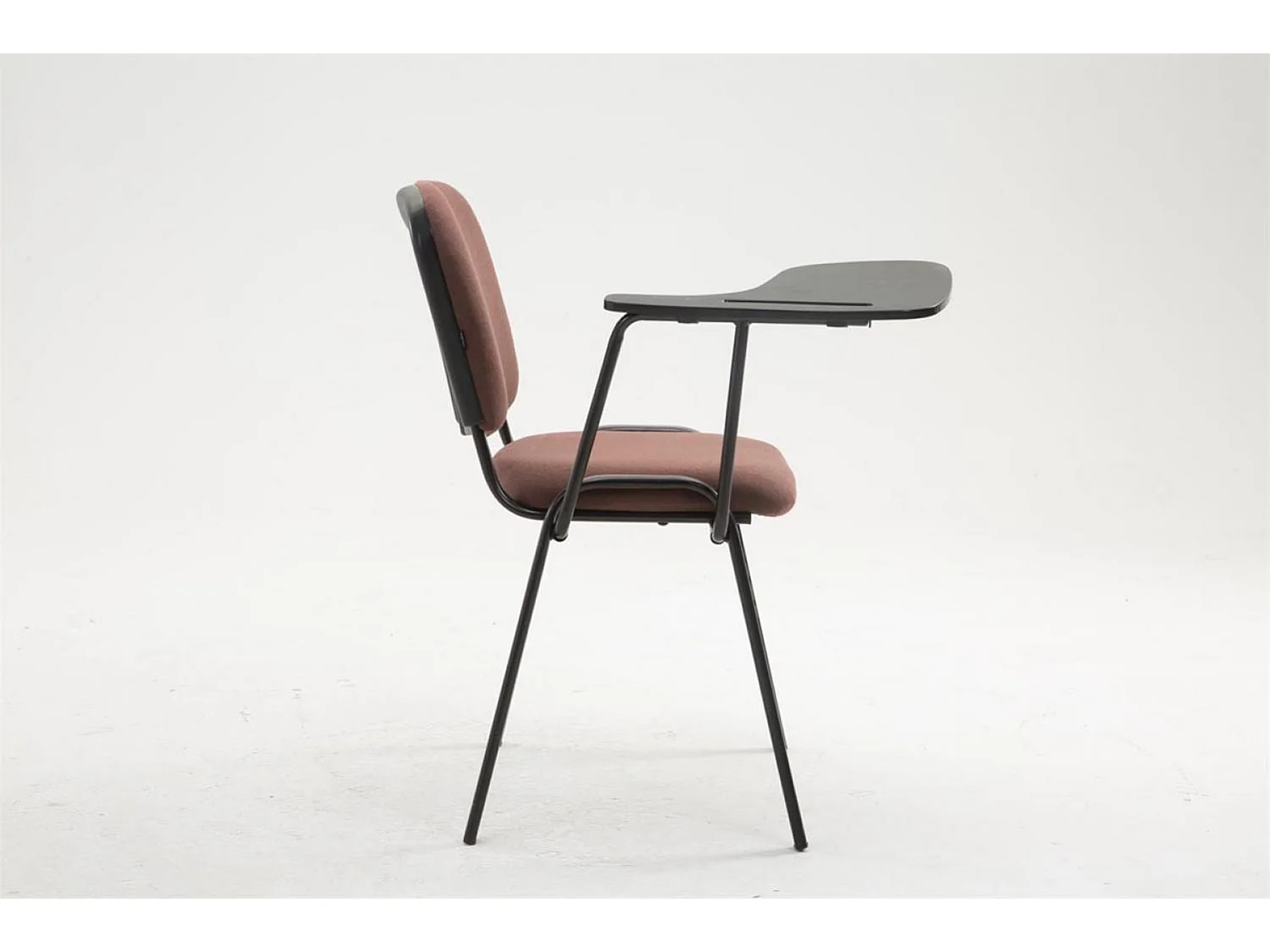 Chaise de conférence - Tissu & Blanc - Marron - Ken