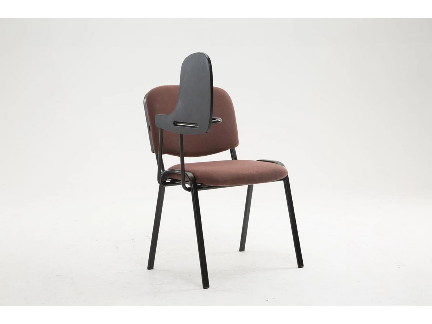 Chaise de conférence - Tissu & Blanc - Marron - Ken