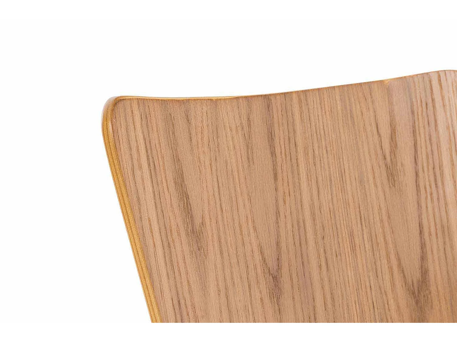 Lot de 4  Chaise de conférence - Bois & Gris - Chêne - Aaron