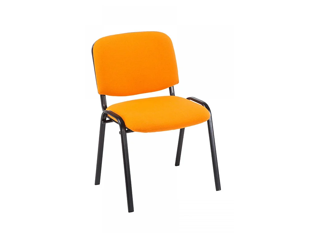 Lot de 12  Chaise de conférence - Tissu & Métal - Orange - Ken