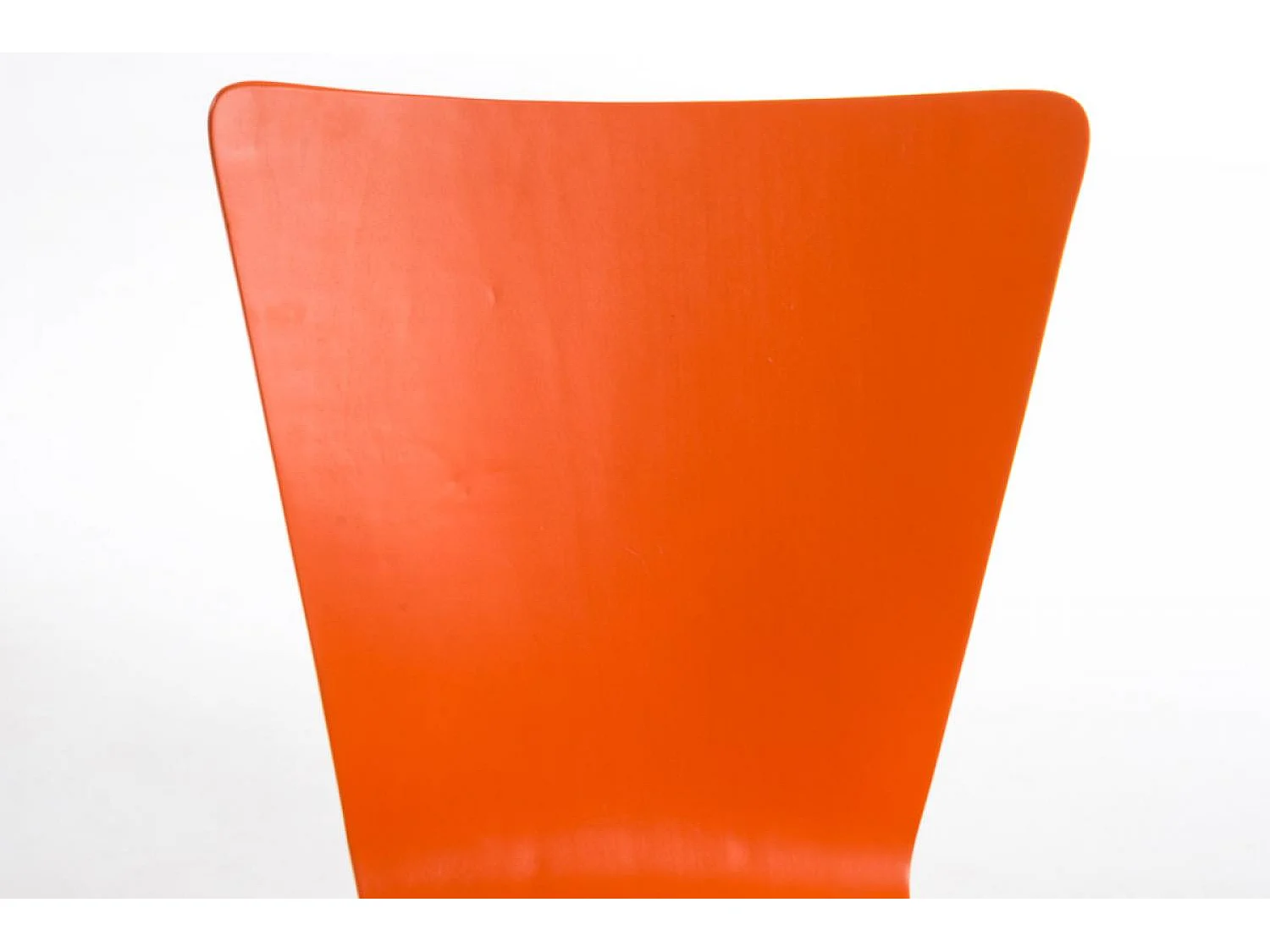 Lot de 4  Chaise de conférence - Bois & Blanc - Orange - Aaron