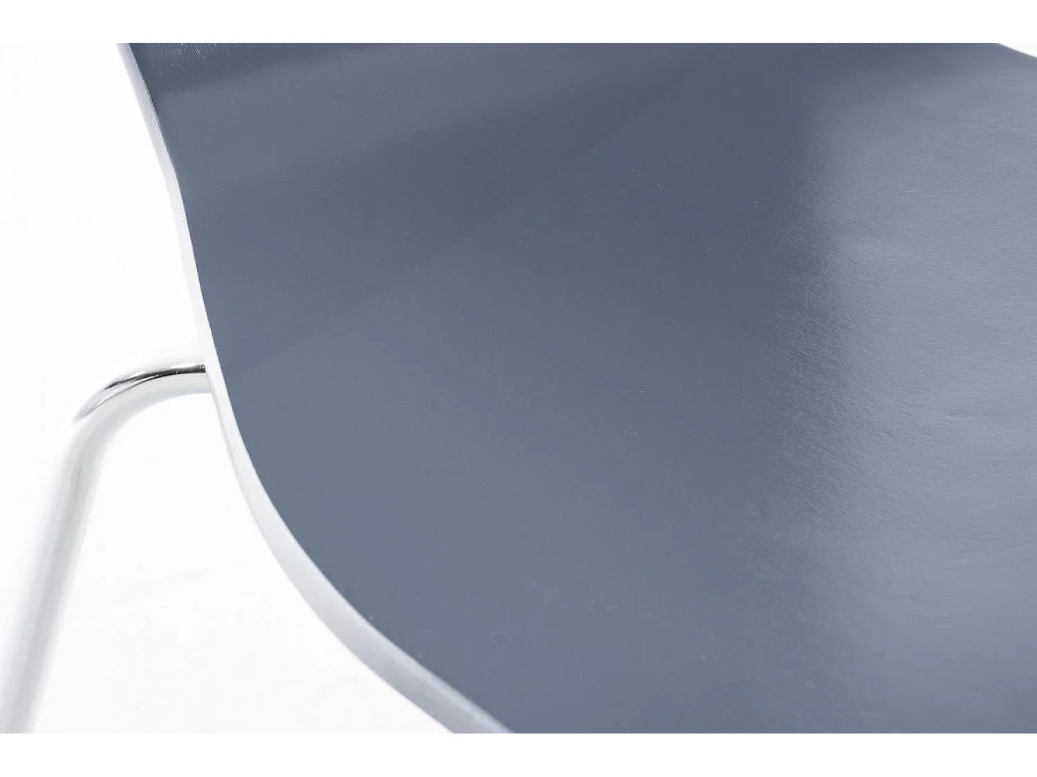 Lot de 2  Chaise de conférence - Bois & Blanc - Gris - Aaron