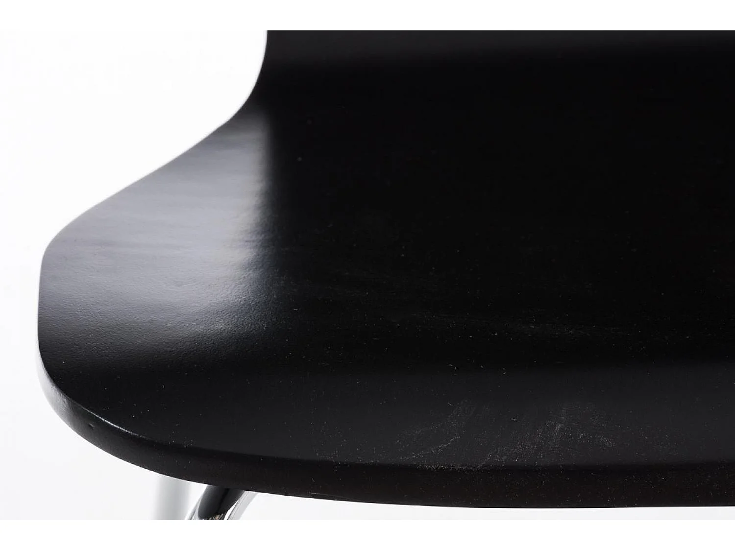 Set van 2  Conferentiestoelen - Hout & wit - zwart - Aaron