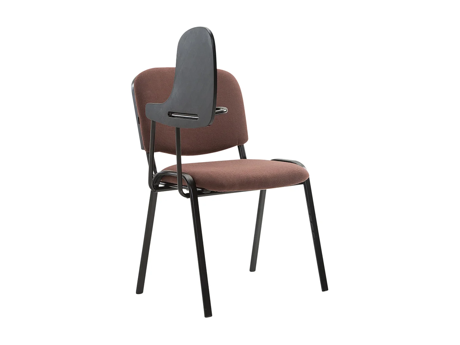 Lot de 4  Chaise de conférence - Tissu - Marron - Ken